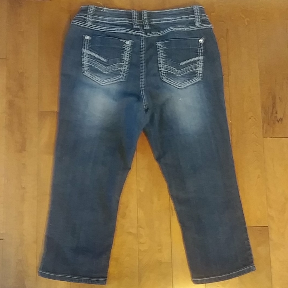 Suko Jeans Denim Capris Size 8 - Picture 2 of 5
